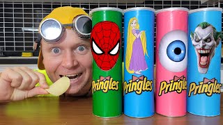 프링글스를 먹으면 무엇으로 변할까요! 알리의 마법 Mukbang Giant Pringles with elsa and Hulk Compilation #2 by PelMen