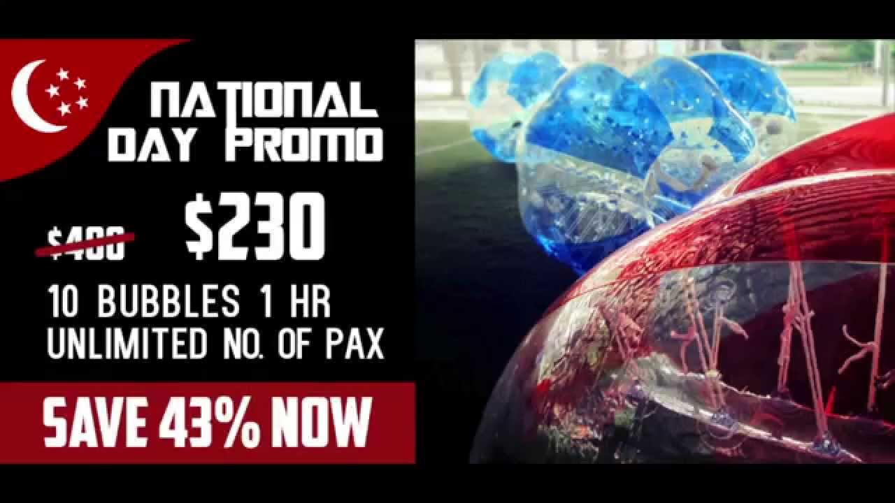 Bubble Bump SG | Bubble Soccer Singapore | National Day Promo