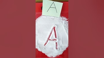 Salt tray writing activity|preschool activities#shorts #activity