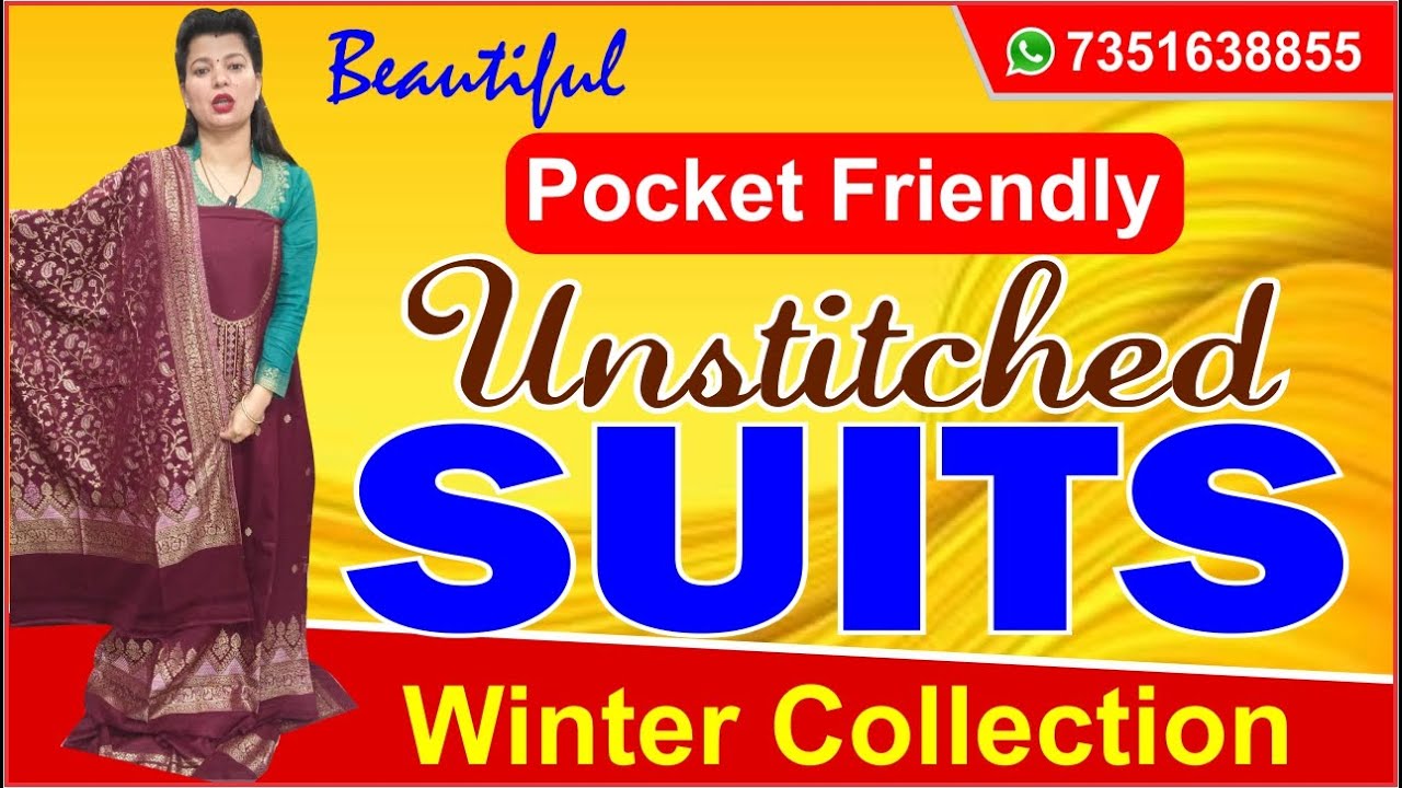 Beautiful Unstiched Woolen Suits | Winter Collection | Pocket Friendly | 7351638855 | 11 DEC 23