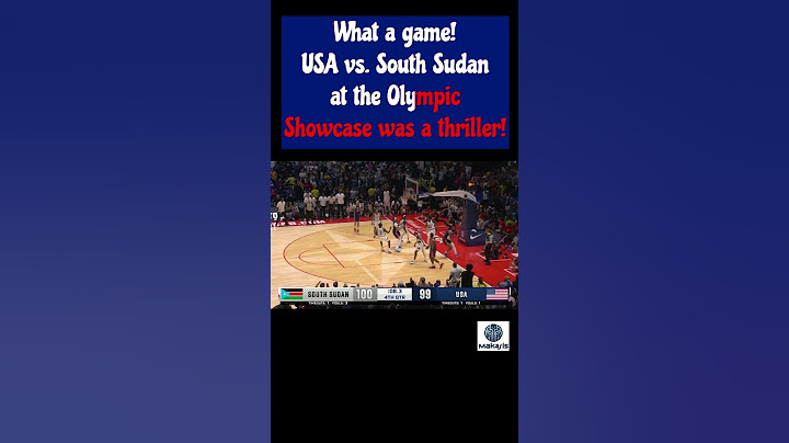 What a game! USA vs. South Sudan at the Olympic Showcase was a thriller! #OlympicShowcase#Basketball