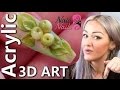 3D Acrylic Nail Art Apples - 3D Fruit Acrylic Nails - Series of Detailed Video Tutorials