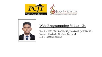Web Programming Video 34