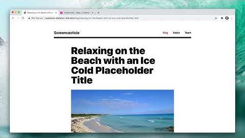 Building a Blog – Hooking up the Show Page