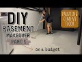 DIY BASEMENT ON A BUDGET | PAINTING CEMENT FLOOR | BATHROOM REMODEL ON A BUDGET |UNFINISHED BASEMENT
