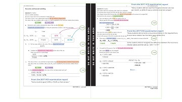 FM 2017 VCAA Exam 2 CORE Recursion and financial modelling Questions 5, 6 and 7 - Solutions
