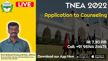 Live - TNEA Rank List 2022 - Important Factors - Mizpah Career Academy Live
