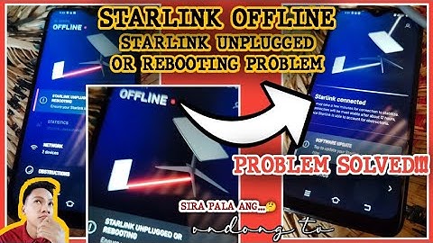 STARLINK OFFLINE / STARLINK UNPLUGGED OR REBOOTING PROBLEM | PROBLEM SOLVED | Ondong TV