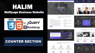 Counter Up Section | How To Make Website Using HTML, CSS, JavaScript & Bootstrap Bangla | Part 8