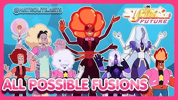 🌟ALL POSSIBLE FUSIONS BEETWEN THE MAIN CRYSTAL GEMS!!🌟 | Steven Universe FanFusions | Natrolite Arts