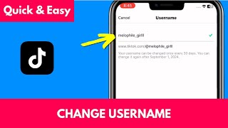 How to CHANGE USERNAME on TikTok