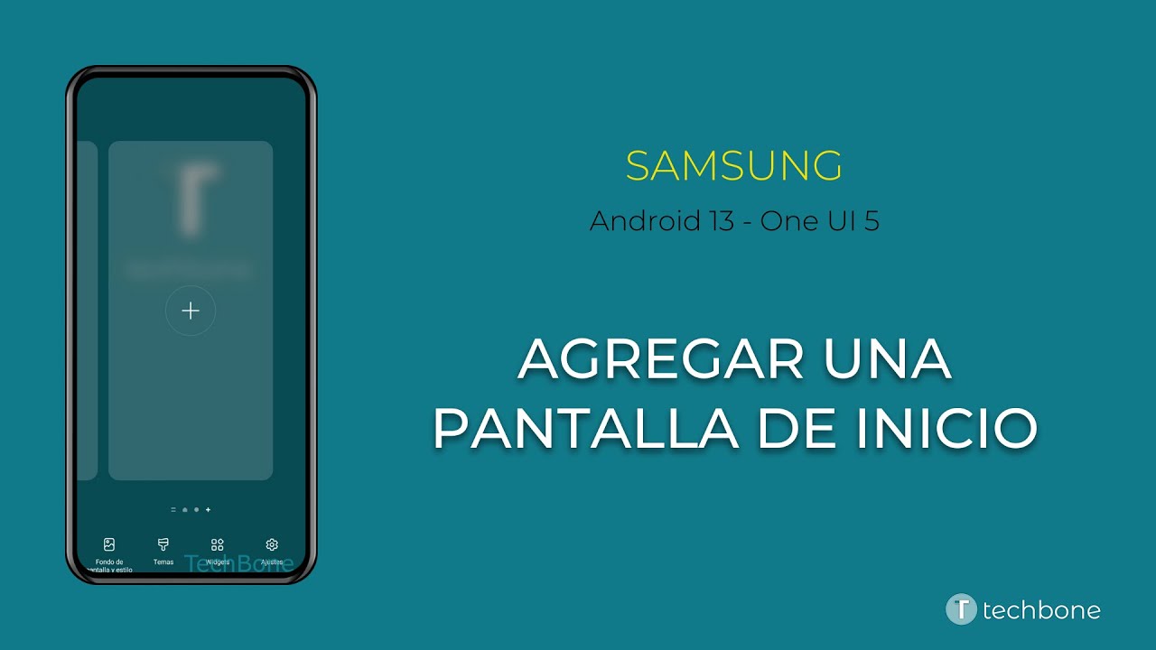 Agregar una Pantalla de Inicio - Samsung [Android 13 - One UI 5] - YouTube