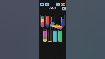 Watercolor Sort Gameplay Level 13 (Android, iOS) #watercolorsort #shorts #puzzlegame