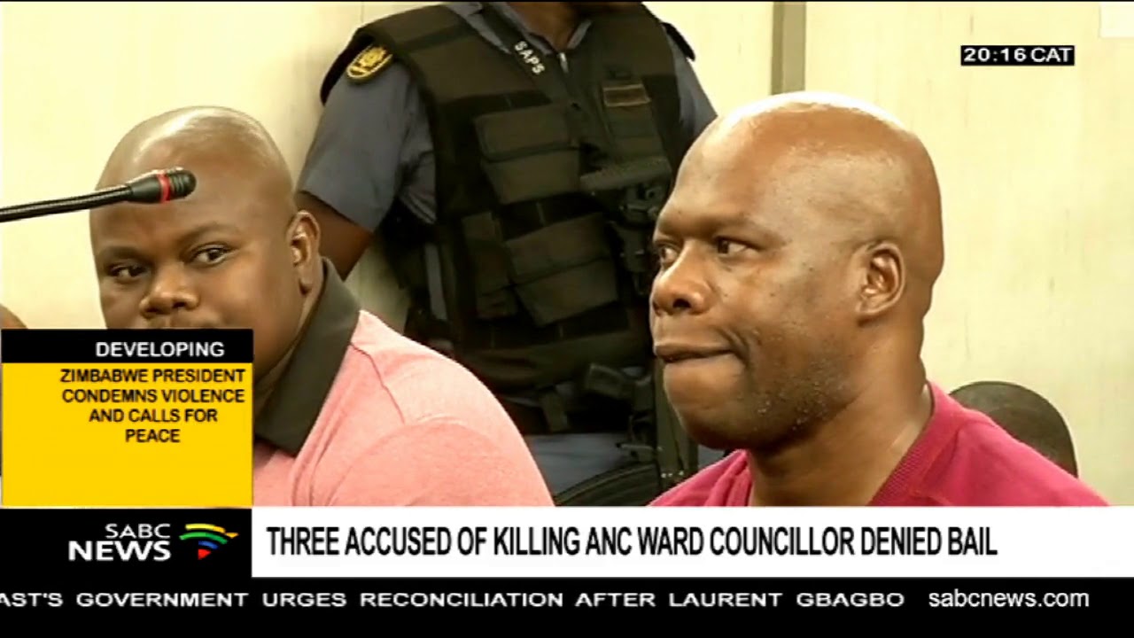 Three accused of killing KZN ANC councillor denied bail - YouTube