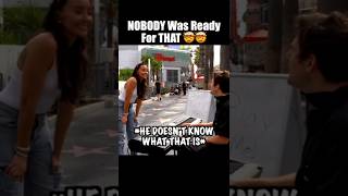 She put him ON THE SPOT 😶😶