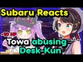 【ENG Sub】Oozora Subaru - Reacts to Towa Slamming Desk Kun