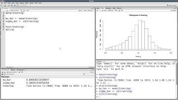 Summary statistics in R