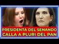 ¡SIN MIEDO! Presidenta del Senado deja en ridículo a Kenia López por querer defender a Lilly Téllez