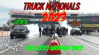 LIL OJ AND GREMLIN RACE FOR $40k (Truck Nationals 2K23)
