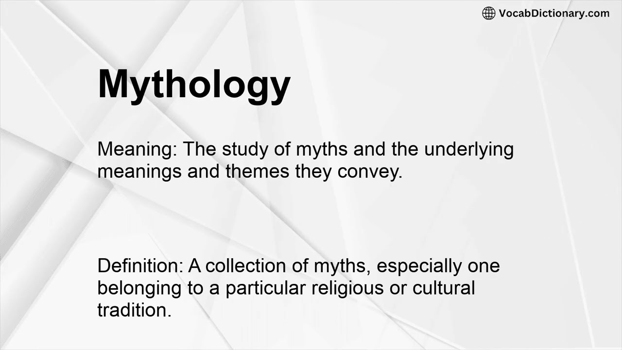 Mythology Meaning
