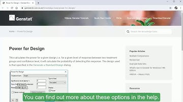 Experimental design in Genstat