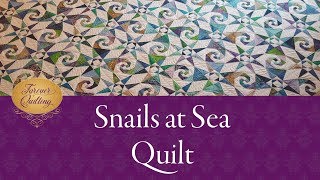 How to quilt the Snails at Sea pattern