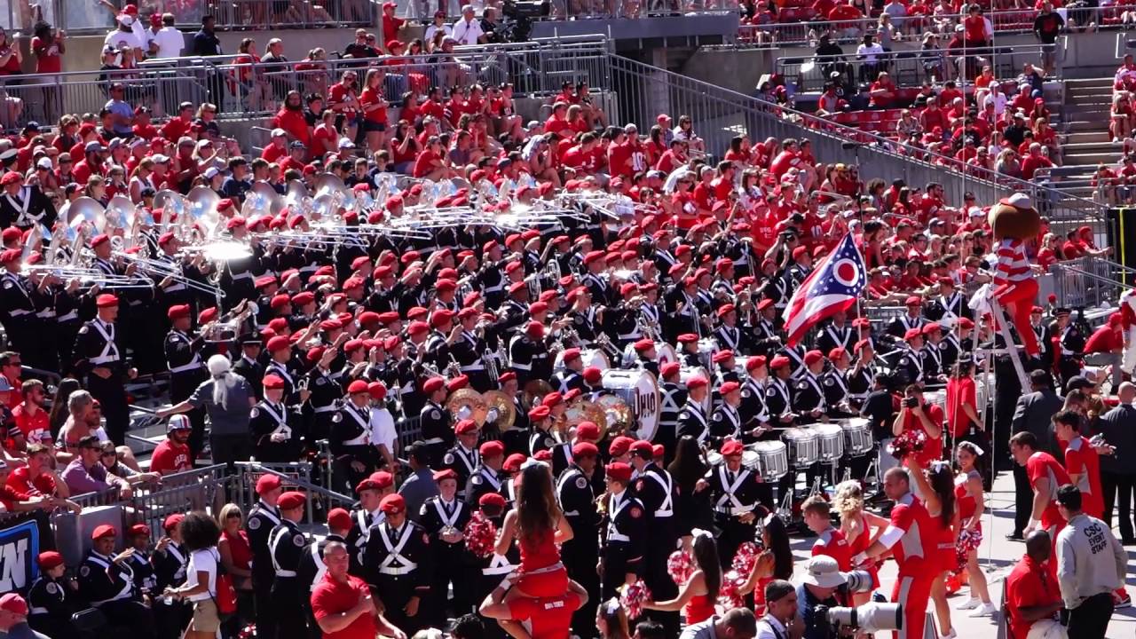 Ohio State Marching band TBDBITL Stand Tunes 9 03 2016 OSU vs BGSU