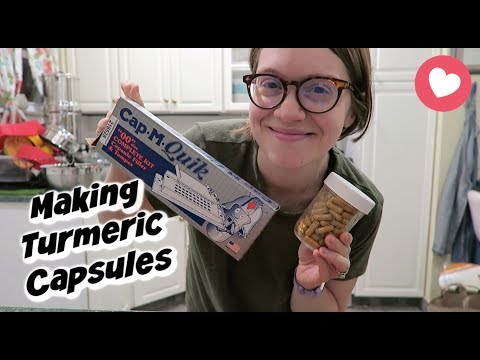 Making Turmeric Capsules (Easy!)