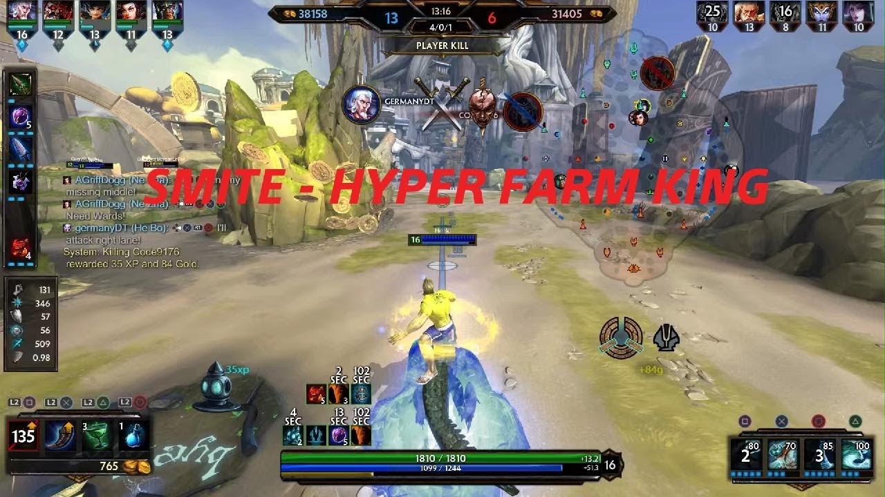 SMITE HYPER FARM KING HE BO JUNGLE YouTube