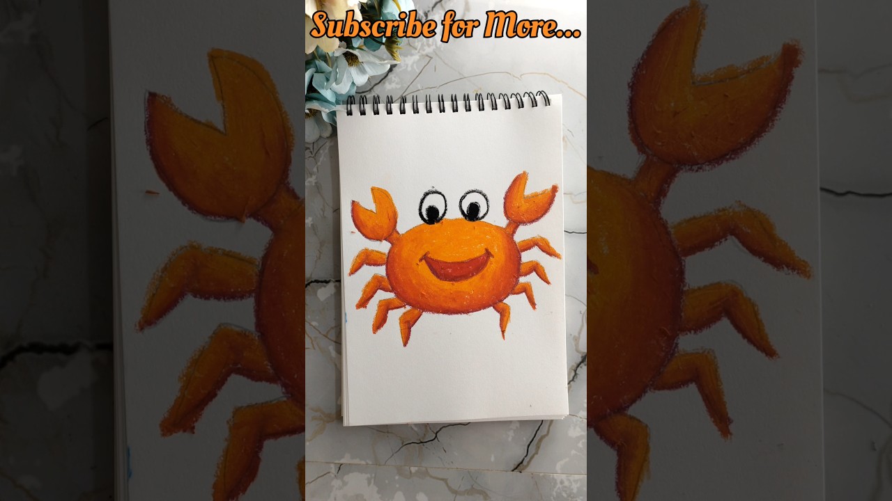 Easy Crab Drawing... 