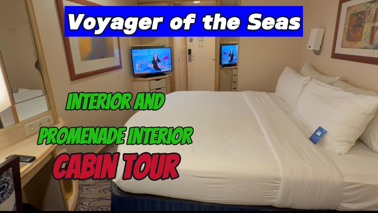 Voyager of the Seas Interior and Promenade Interior Cabin Walkthrough | See the Space