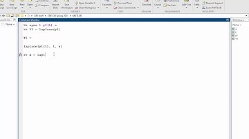 CBE 430 Week 03 07 - Using MATLAB for Laplace Transforms