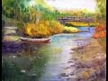 Paint Along with Larry Hamilton - Oct.15, 2014 Oil Painting - Bridge and Boat