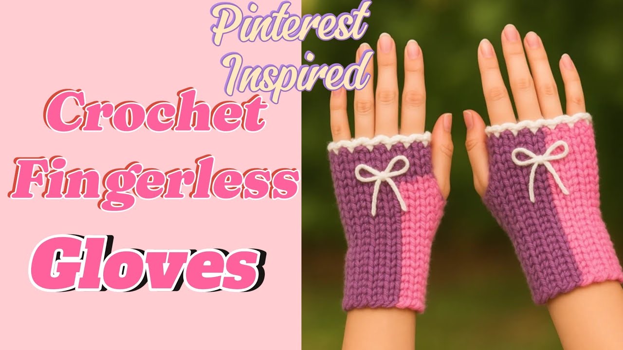 Fingerless gloves crochet easy| easy crochet tutorial |Crochet tutorial for beginners #crochet #diy 