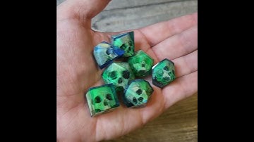 Skull Dice D&D Set dice D20 D12 D10 D8 D6 D4  Dungeons & Dragons#dnd #dice #diceset #dnddice #rpg