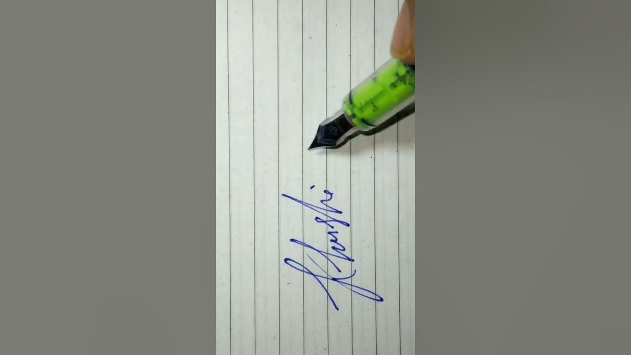 How to write Khushi Chib english writing handwriting pen fountainpen shorts YouTube