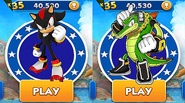 Shadow vs Vector - ALL Character in Sonic Dash -Android/IOS GamePlay