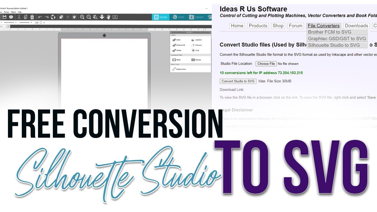 Convert Silhouette File To Svg For Free Youtube