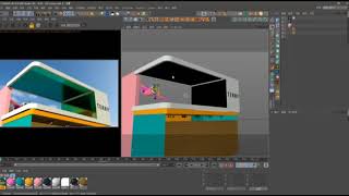 How to use C4D Camera Projection to Make and Design L shape Naked eye 3D LED Screen Video |Tutorial