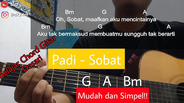 Tutorial Chord Gitar Sobat - Padi | Belajar Chord Gitar Mudah dan Simpel