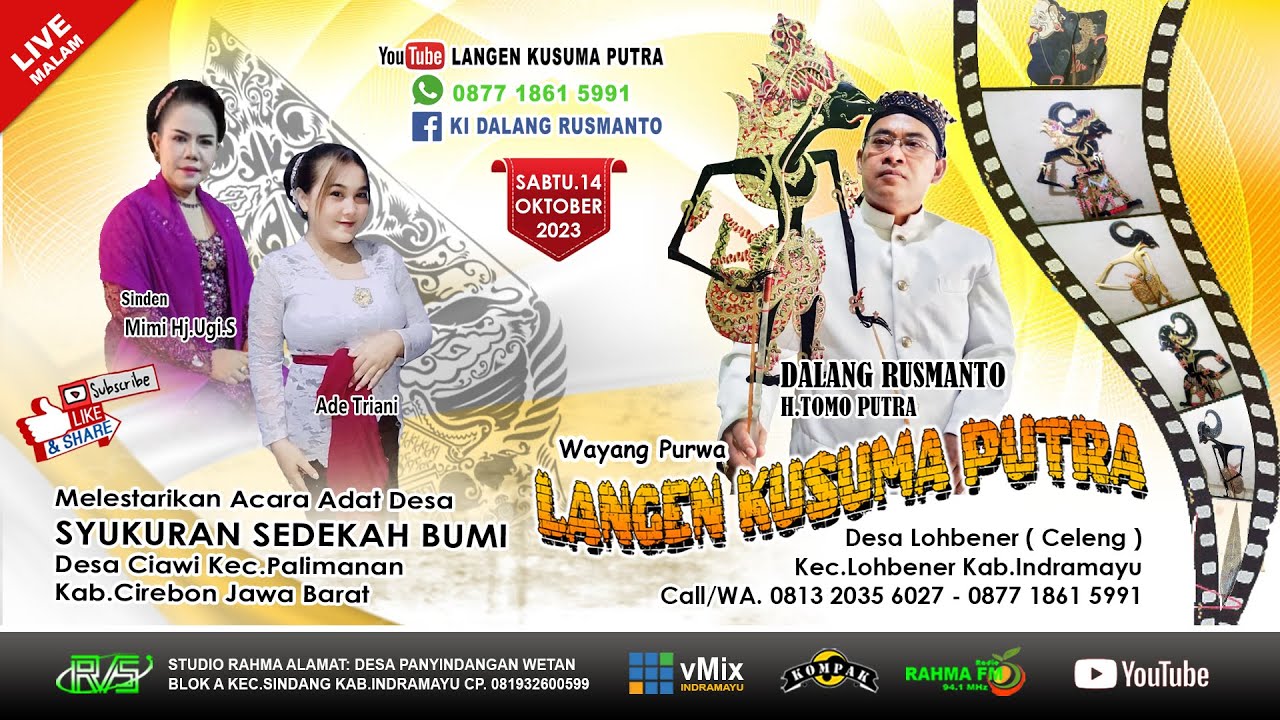 🔴Malam. LANGEN KUSUMA PUTRA || SYUKURAN SEDEKAH BUMI DESA CIAWI PALIMANAN CIREBON || 14/10/2023
