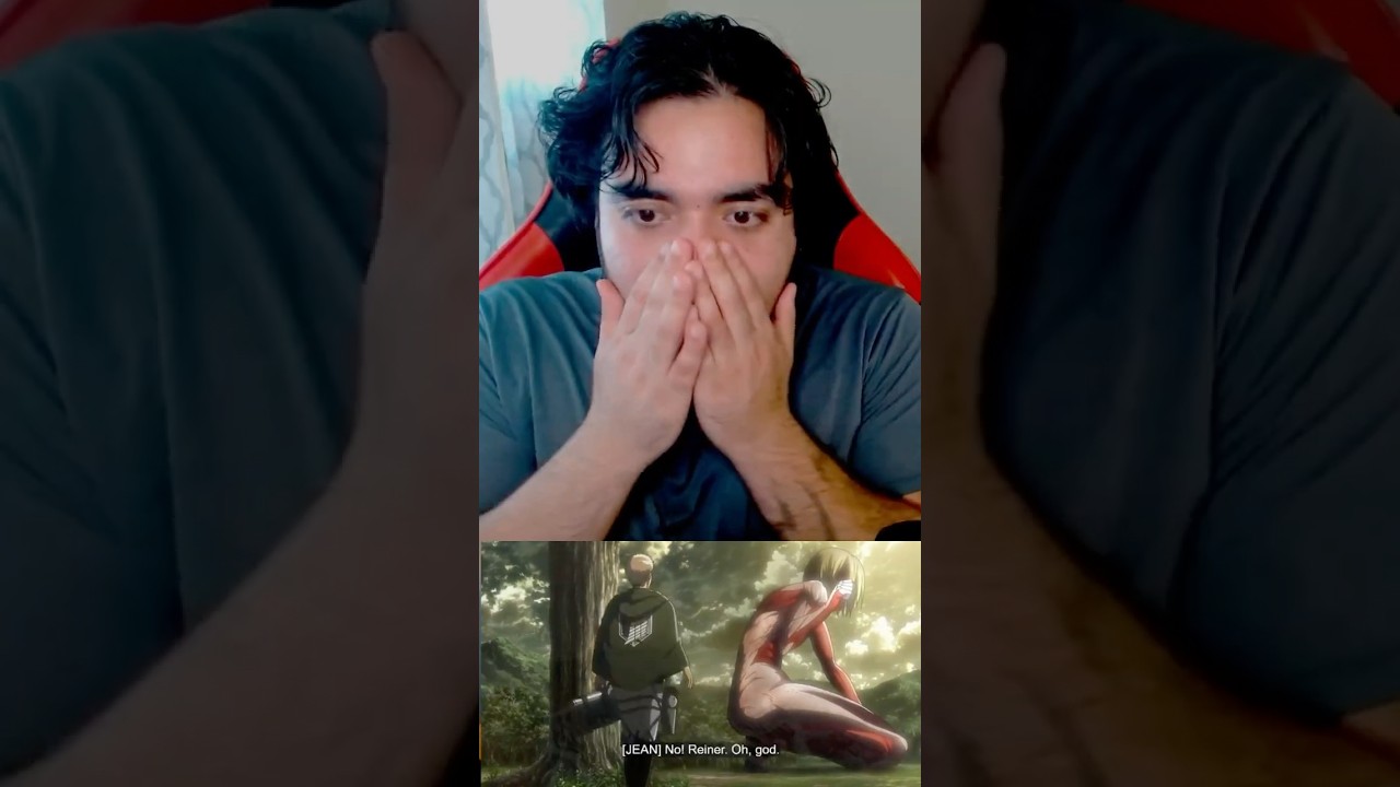 “Reiner Escapes the Female Titan’s Grip 😱 | AOT S1E17”