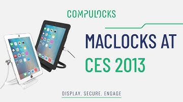 CES 2013 Maclocks introduces iPad lock and iPad security case with a rotating stand!
