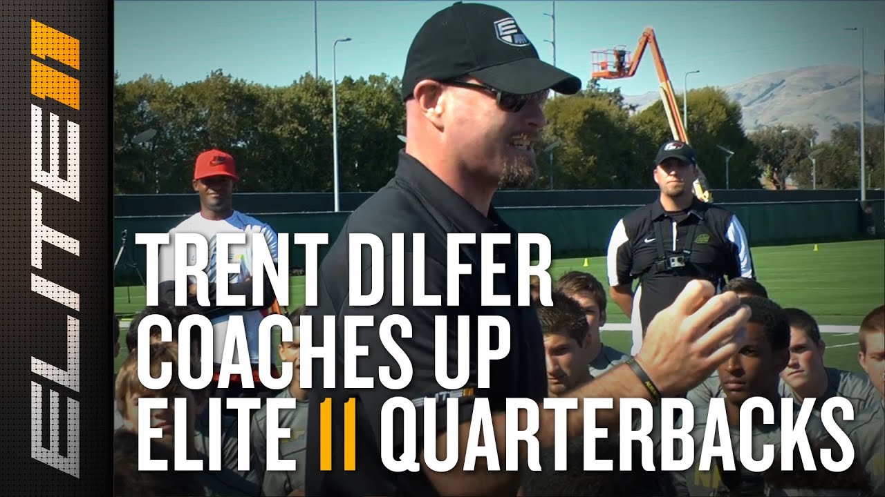 Trent Dilfer Coaches Up Elite 11 Quarterbacks YouTube