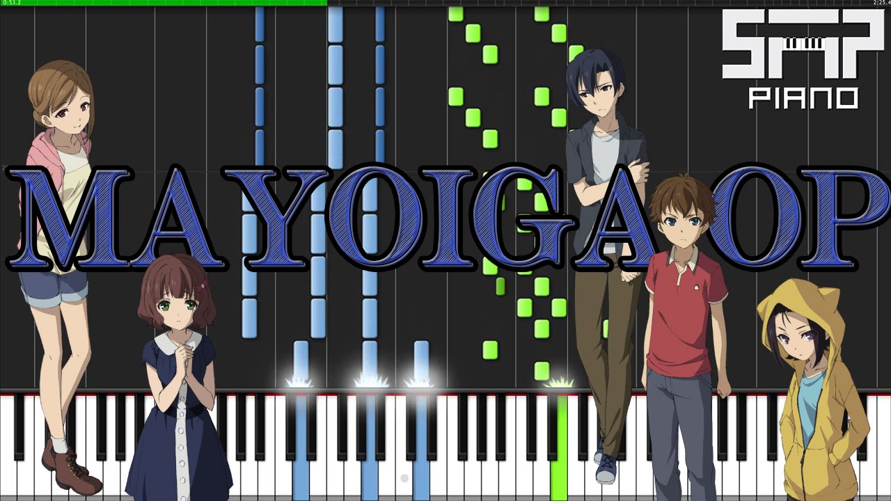 Mayoiga OP 「 Gensou Drive」 Piano Tutorial Synthesia