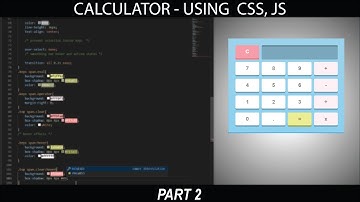 HTML, CSS, JS - Calculator | Create simple Calculator using JavaScript 2021 (Part 2)