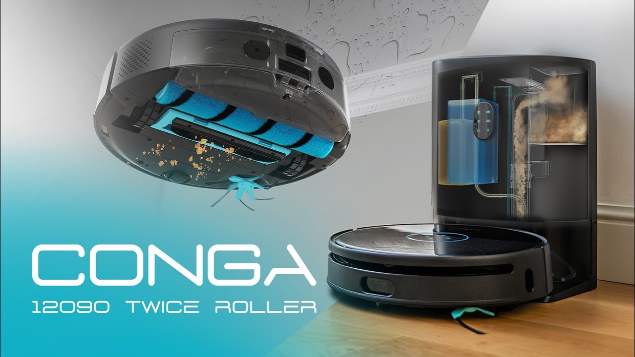 Robot vacuum cleaners - Conga 12090 Twice Roller Home&Fill 