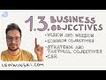 13 business objectives  ib business management  vision mission goal objective strategy tacti