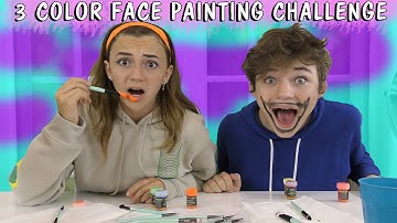 3 COLOR FACE PAINTING CHALLENGE | We Are The Davises