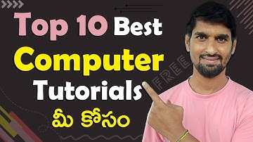 Top 10 Best Computer Tutorials in Telugu - Computer Training For Beginners | Computer Tutorial